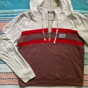 VS Pink 1/4 zip hoodie